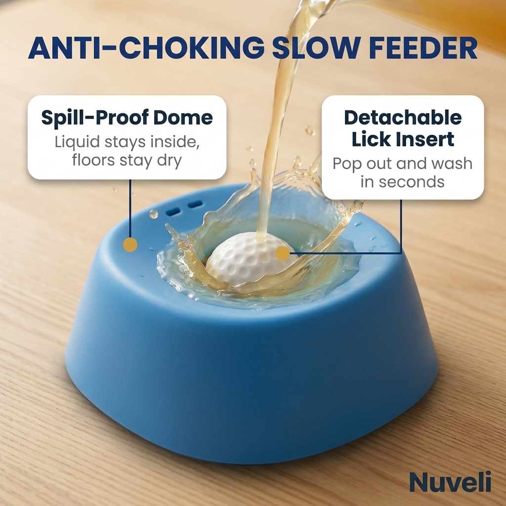 Slow Feeder Lick Bowl — Anti-Choking, Non-Slip
