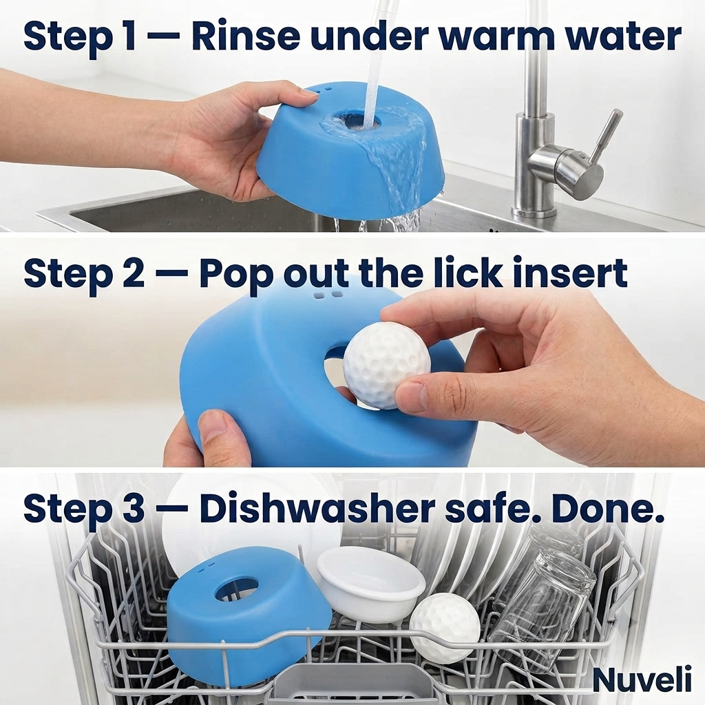 Slow Feeder Lick Bowl — Anti-Choking, Non-Slip